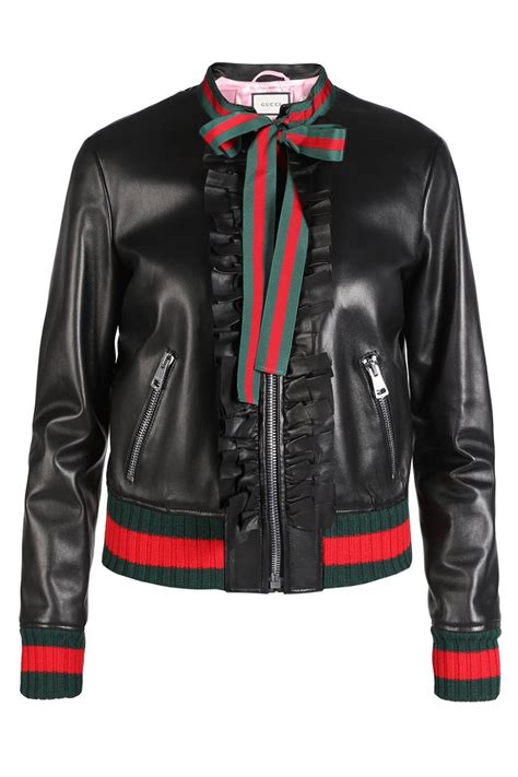 gucci jacket leather womens 2015 1 01|Gucci leather jacket women's.